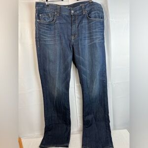 Fidelity 50-11 Dark Wash Straight Leg Mens Jeans Size 38/34 Blue